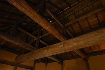 Obraz premium 熊本城の監物櫓の内部