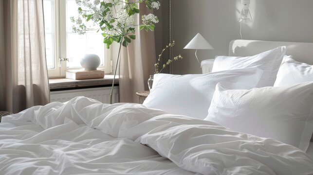 Soft and airy cotton percale with a subtle brushed texture resembling a light summer breeze