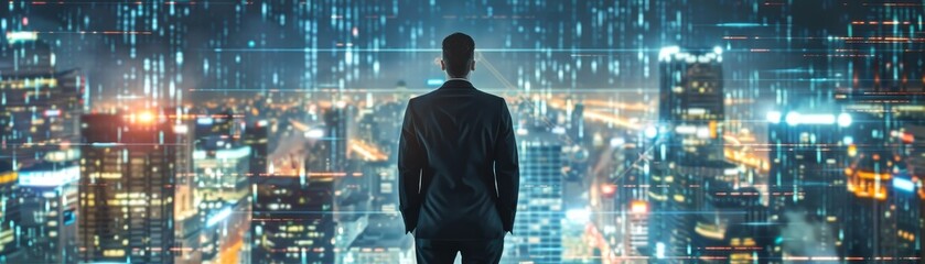 Technology disruption and job replacement concept