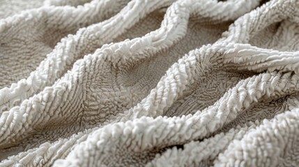 The multidimensional appearance of a plush chenille sweater with its layers of closely knit and raised loops