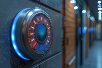 A smart thermostat adjusting the temperature based on user preferences. Concept of energy efficiency and smart home systems. Generative Ai.