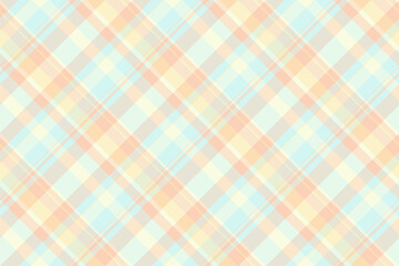 Close-up plaid textile texture, free background fabric tartan. Wide pattern seamless check vector in light and white colors.