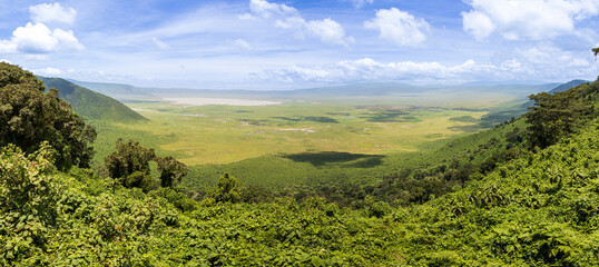 Tanzania - Expansive Ngorongoro Crater Landscape: Tanzania’s Natural Wonder
