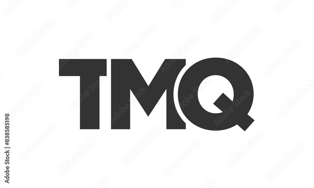Fototapete tmq logo design template with strong and modern bold text. initial based vector logotype featuring s