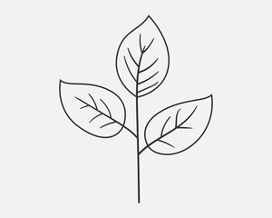 Obraz premium Sprout with leaf vector icon. Plant symbol of nature and environment.