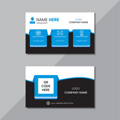 Creative Business card template design for corporate business, Vector illustration design,    Horizontal layout.