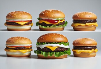 tasty burgers, ready to eat