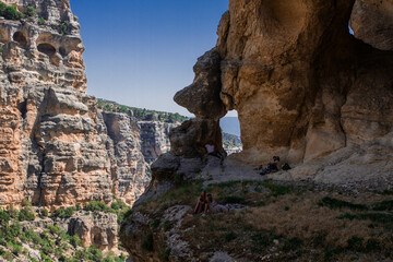 The scenic view of Sason Canyon in Turkey mountains in Mersin region