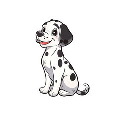 Fototapeta premium Dalmatian dog icon png transparent