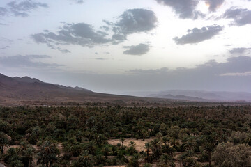 Landscape view at the semidesert of Morocco