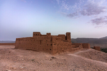 View at a kasbah in Morocco in summer