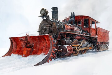 Vintage Snowplow Tractor