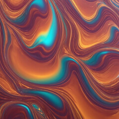 Holographic or hologram neon background ,Colorful psychedelic abstract. Pastel color waves for background