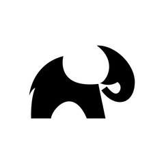 elephant logo vector icon illustration design