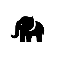 elephant logo vector icon illustration design