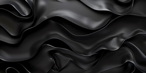 Fototapeta premium Elegant black background with seamless blend of deep black and charcoal tones exuding luxury and sophistication
