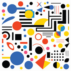 Abstract Shapes Interjoining