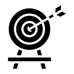 archery arrow target goal glyph icon