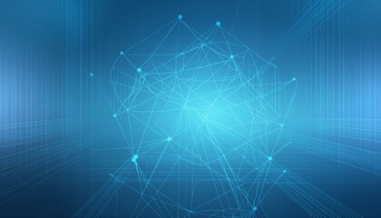 blue geometric shape abstract technology background