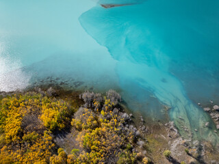 Beautiful landscape near Abraham lake in Alberta, Canada 
