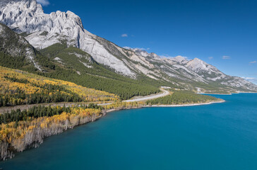 Beautiful landscape near Abraham lake in Alberta, Canada 