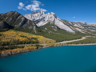 Beautiful landscape near Abraham lake in Alberta, Canada 