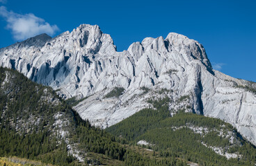 Beautiful landscape near Abraham lake in Alberta, Canada 