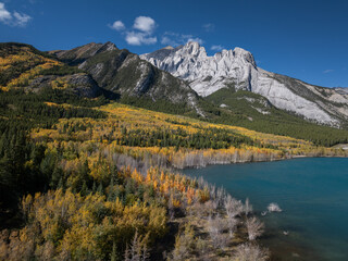 Beautiful landscape near Abraham lake in Alberta, Canada 