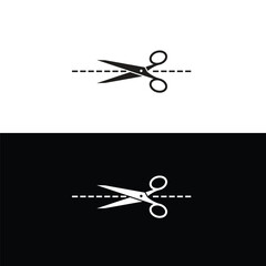 Scissor icon vector logo design template