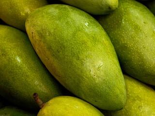 Delicious sweet mango being sold at the local retailer.