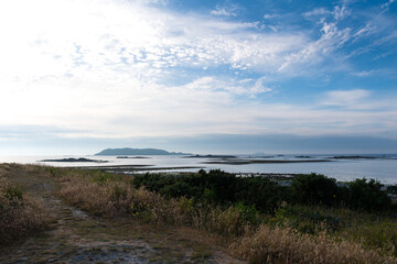 Joli paysage de mer à Trélévern en Bretagne