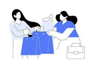 Buy More Save More isolated cartoon vector illustrations.