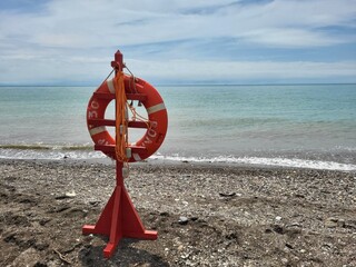 lifeguard stand on the beach