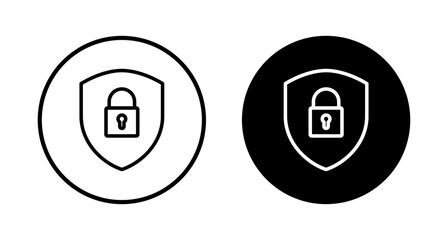 Security icon vector isolated on white background. protection icon. privacy. vpn