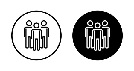 people icon vector isolated on white background. person icon. User vector icon