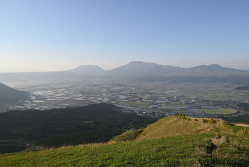 Fototapeta premium Great view from Daikanbo, Aso, Kumamoto