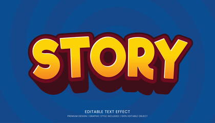 editable text effect style vector template