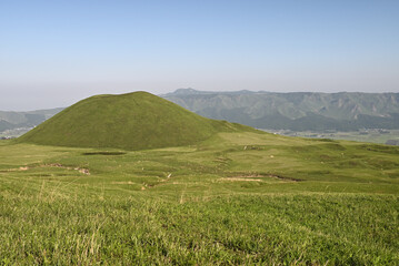 Obraz premium Mt. Komezuka, Aso, Kumamoto, Japan
