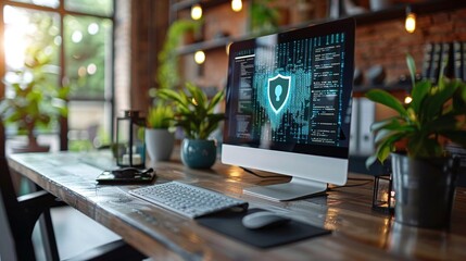 A companys website displaying a security seal to assure customers of safe transactions