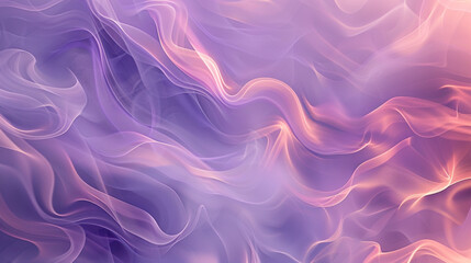 Soft wavy smoky patterns in pastel shades of purple and pink, forming a soothing, calming abstract background.