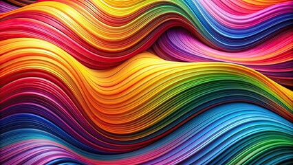 Abstract wavy lines in varying colors forming a vibrant and dynamic background, colorful, flow, abstract, waves, background,pattern, vibrant, dynamic, curves, design, artistic, fluid, motion