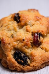 NY Style homemade cookies macro closeup
