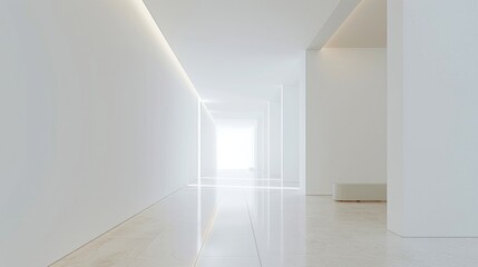 Obraz premium Clean white space with a large empty area and a smooth background.