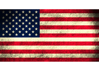 Grunge Rustic American Flag