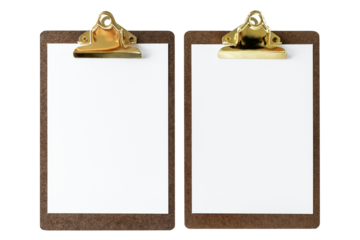 Clipboard with a document template transparent png