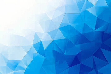 Obraz premium Abstract blue geometric background with hexagons and white gradient, modern and minimalist design