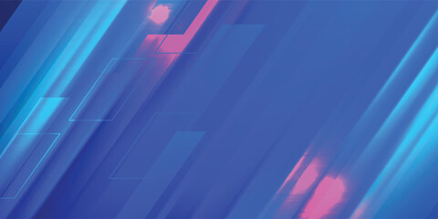 dark blue background with abstract square shape, dynamic and sport banner concept.