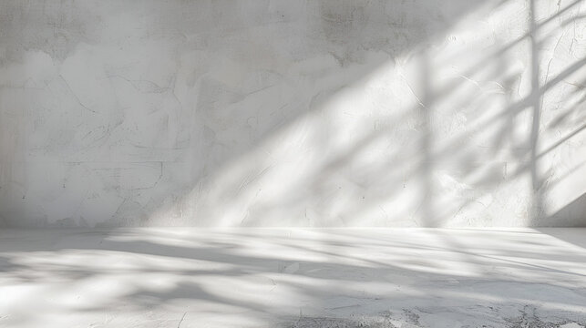muro con luz exterior luz del sol entrando por ventanales pared iluminada de concreto texturizada fondo con espacio para copiar en tono gris