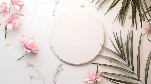 fondo o cuadro decorativo par ainvitacion digital para texto dise&ntilde;o elegante con elementos y ornamentos como flores y plantas
