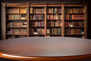 Bookshelves with books on shelves in university library